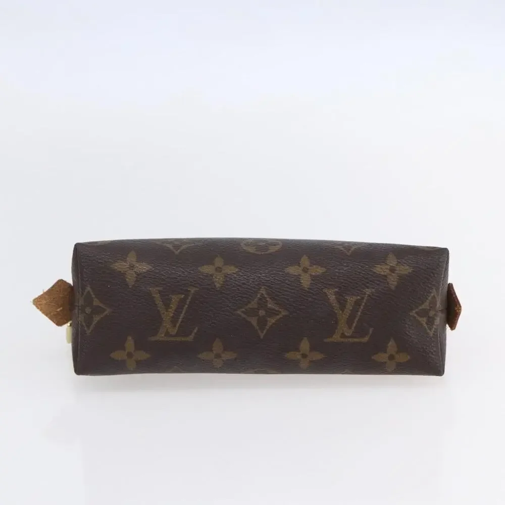 Louis Vuitton Monogram Pochette Cosmetic PM Pouch Brown
